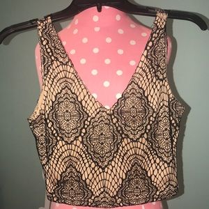 Lace crop top